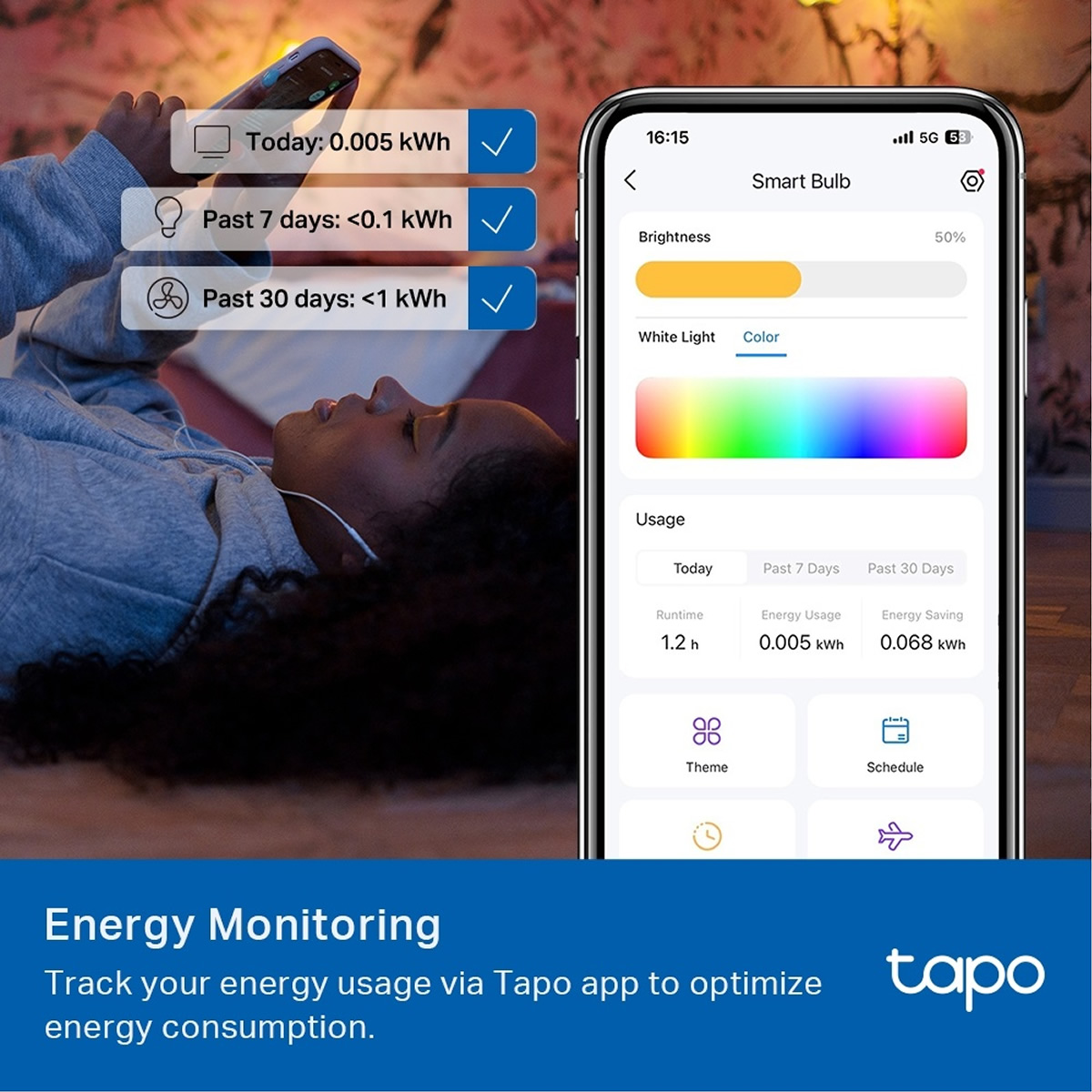 Foto 4 | Kit 2 Focos Inteligente TP-Link Tapo L535E Led RGB Multicolor Wifi App