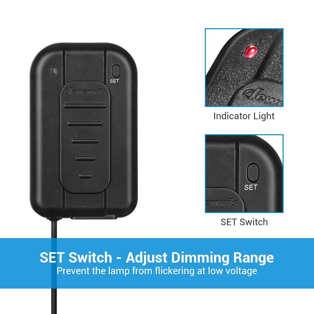 Foto 5 pulgar | Interruptor De Intensidad Dewenwils Enchufable Para Lámpara Led, Cfl/incandescente - Venta Internacional.