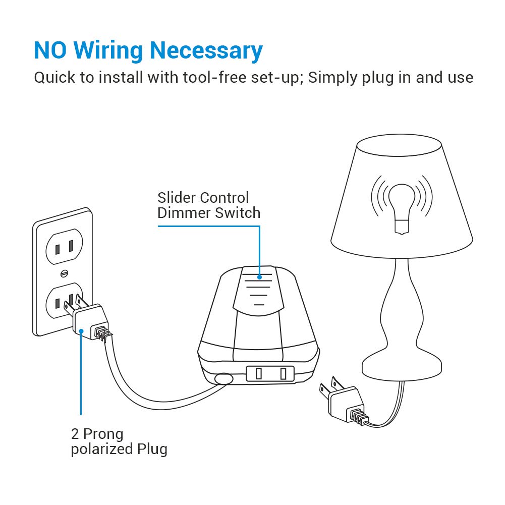 Foto 6 pulgar | Interruptor De Intensidad Dewenwils Enchufable Para Lámpara Led, Cfl/incandescente - Venta Internacional.