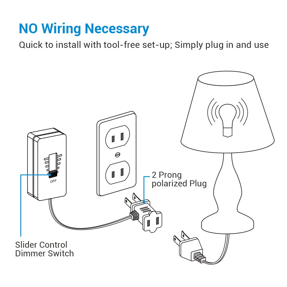 Foto 6 pulgar | Interruptor De Intensidad Dewenwils Para Luces Led/cfl Regulables, Color Blanco - Venta Internacional.