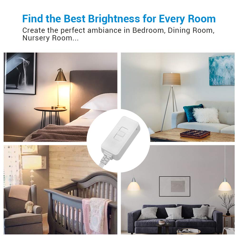 Foto 6 | Interruptor De Intensidad Dewenwils Para Luces Led/cfl Regulables, Color Blanco - Venta Internacional.
