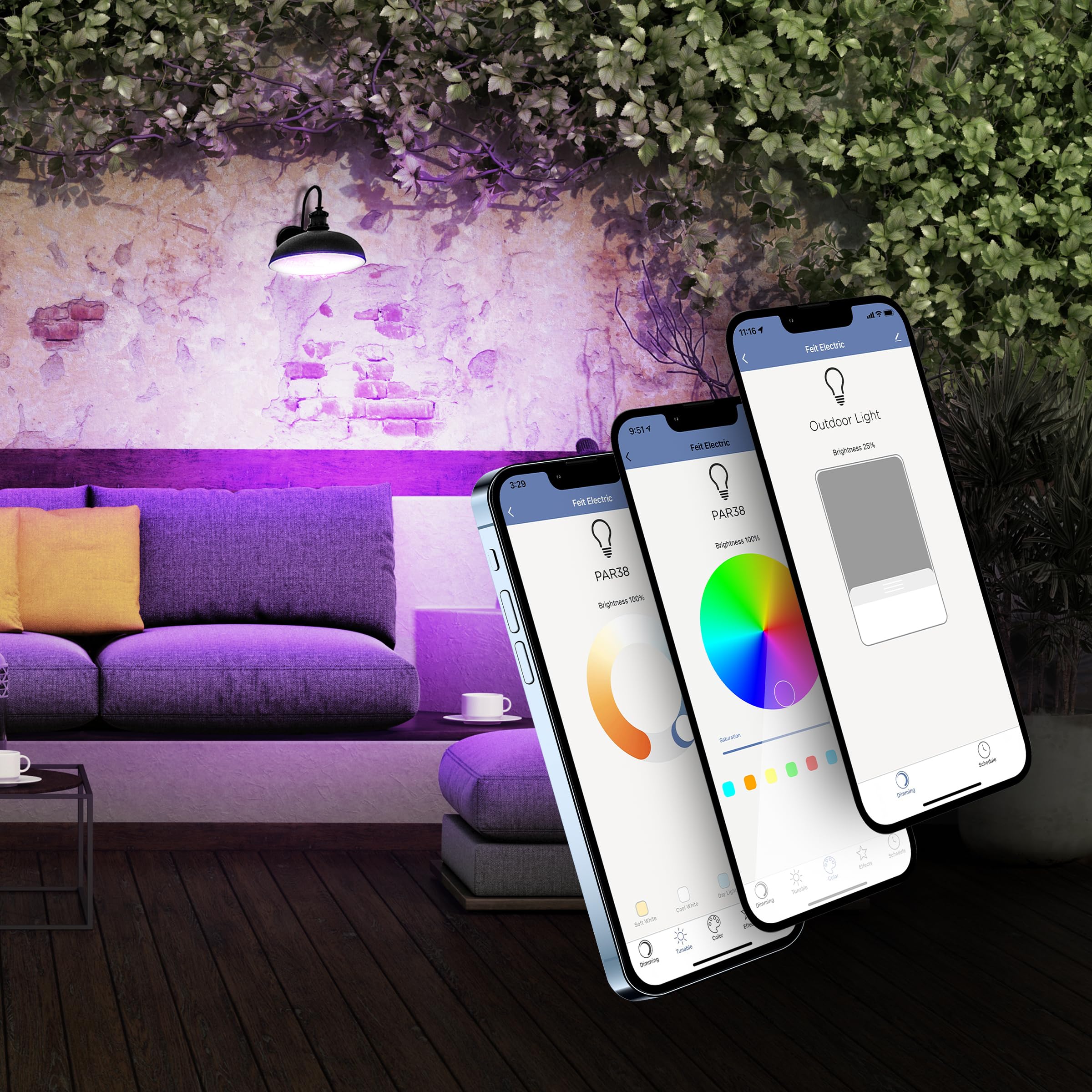 Foto 6 | Bombilla Smart Flood Feit Electric Br30 8 W Rgbw  Paquete De 1 Unidad - Venta Internacional.