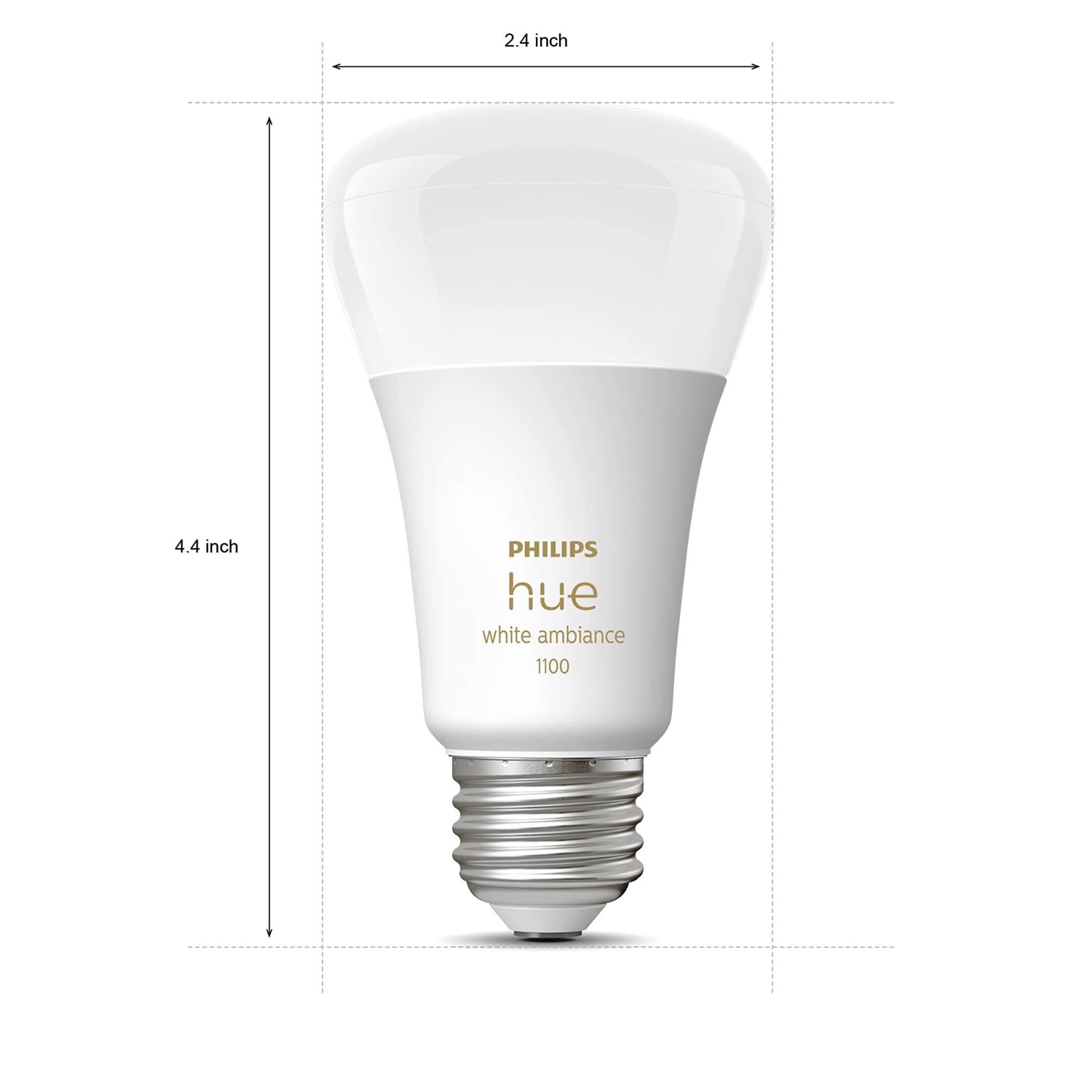 Foto 7 pulgar | Bombilla Led Philips Hue Smart White Ambiance 75 W A19  Paquete De 1 Unidad - Venta Internacional.