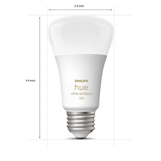 Foto 6 | Bombilla Led Philips Hue Smart White Ambiance 75 W A19 Paquete De 1 Unidad - Venta Internacional.