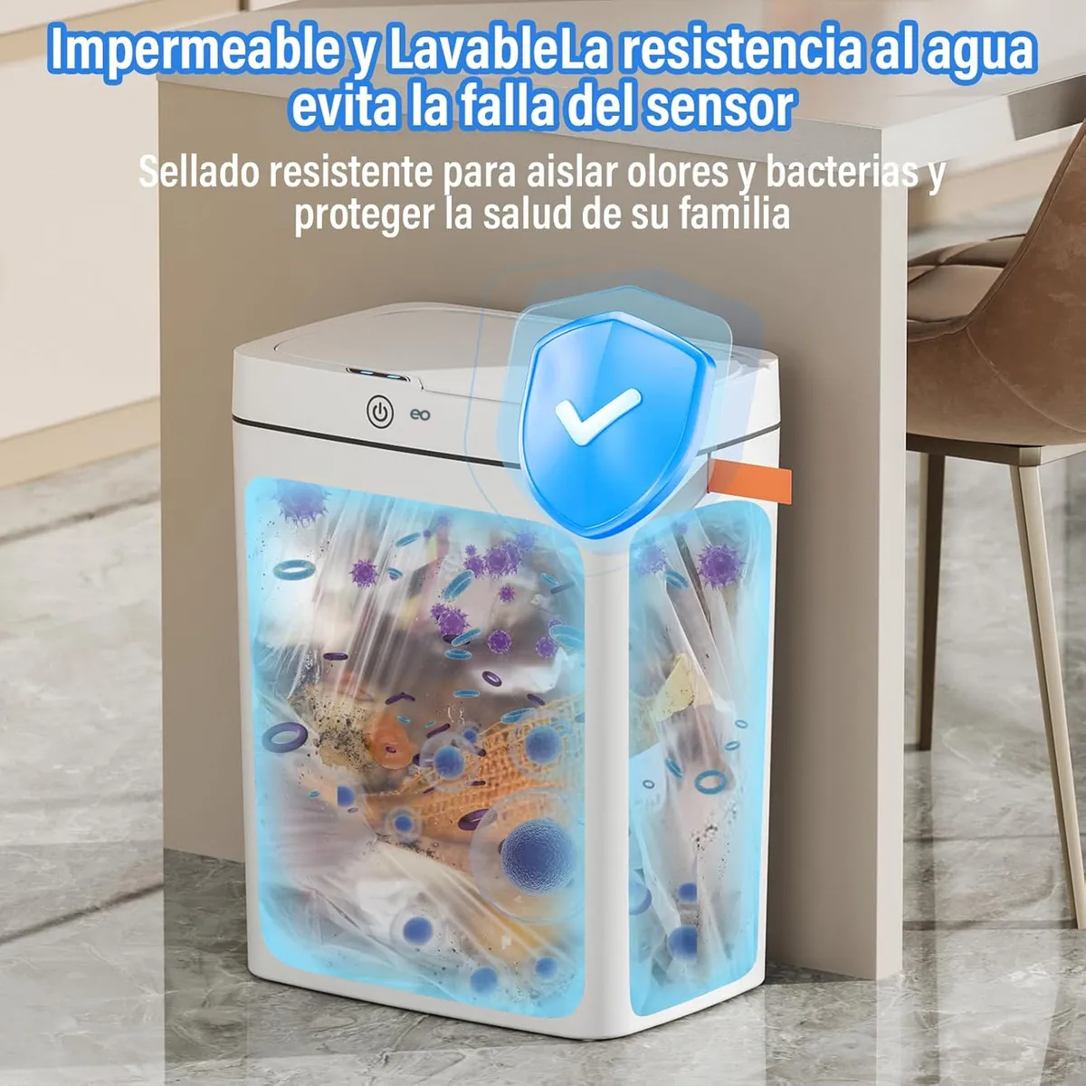 Foto 4 pulgar | Cesto de Basura Eo Safe Imports con Wifi