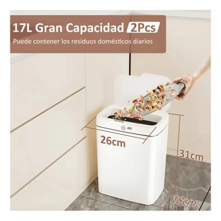 Foto 3 | Cesto de Basura Eo Safe Imports 2 Piezas