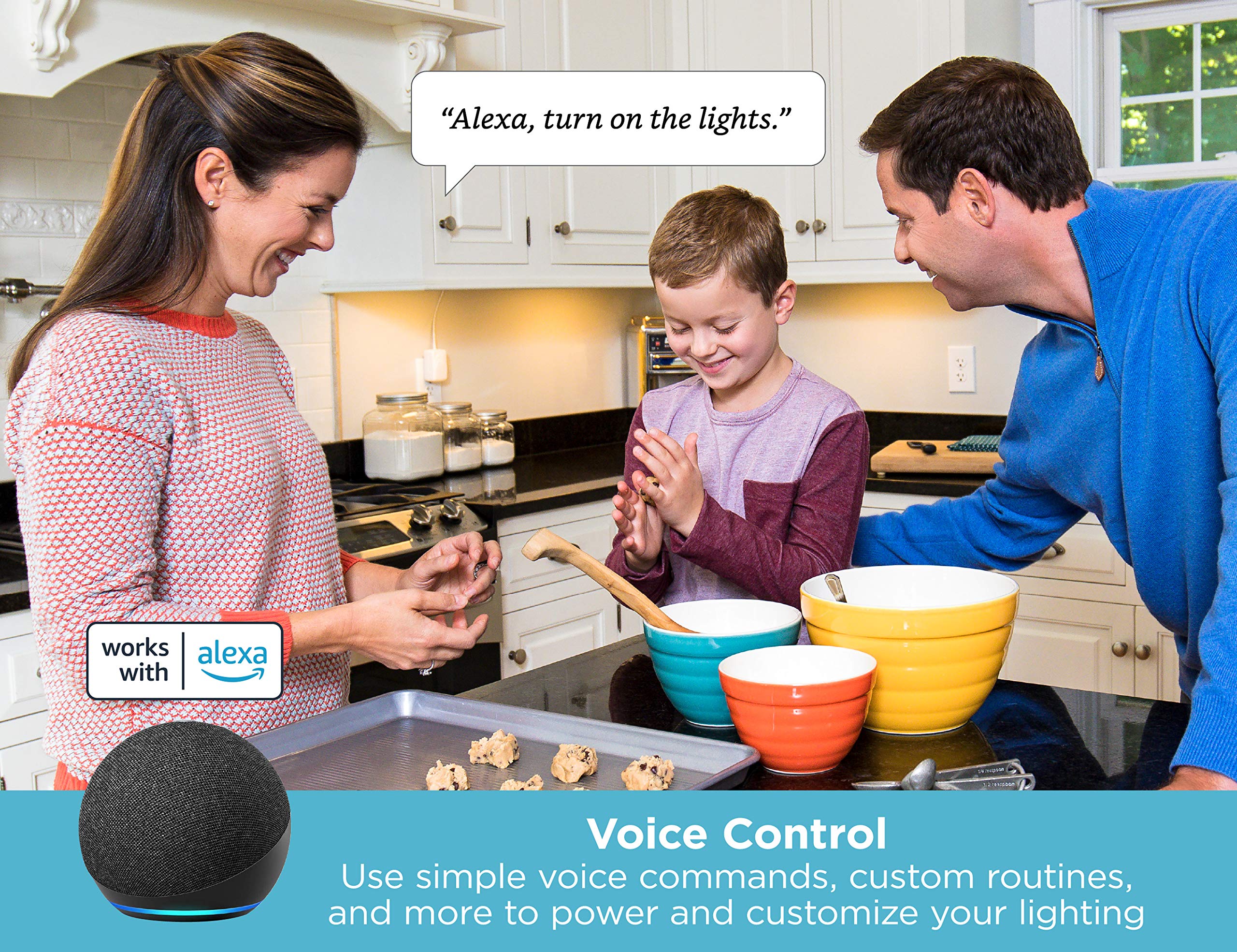 Foto 3 pulgar | El Kit Inteligente De Iluminación Para Debajo Del Armario Black+decker Funciona Con Alexa - Venta Internacional.