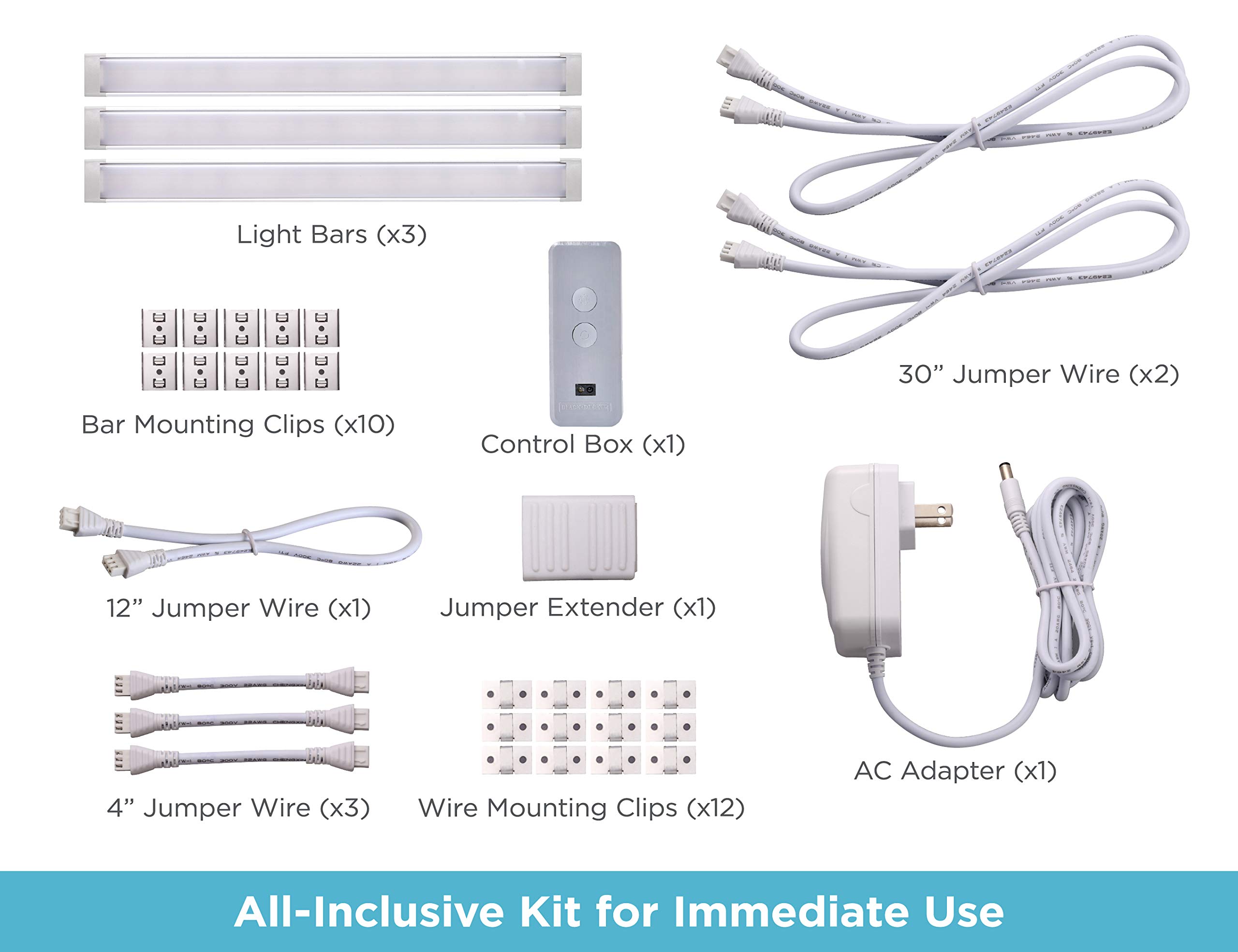 Foto 8 pulgar | El Kit Inteligente De Iluminación Para Debajo Del Armario Black+decker Funciona Con Alexa - Venta Internacional.