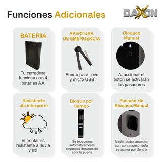 Foto 7 | Cerradura Electrónica Daxxon P500 Cam