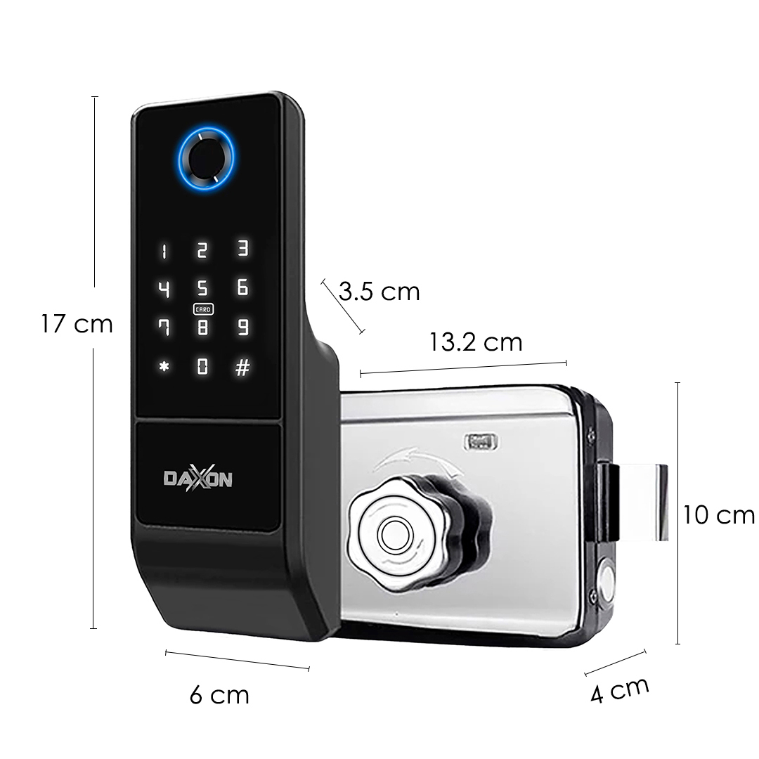 Foto 6 pulgar | Cerradura Inteligente Electrónica Daxxon C50 color Negro Wifi