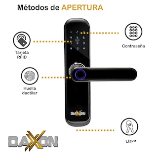 Foto 2 | Cerradura Electrónica Inteligente Daxxon B110 color Negro