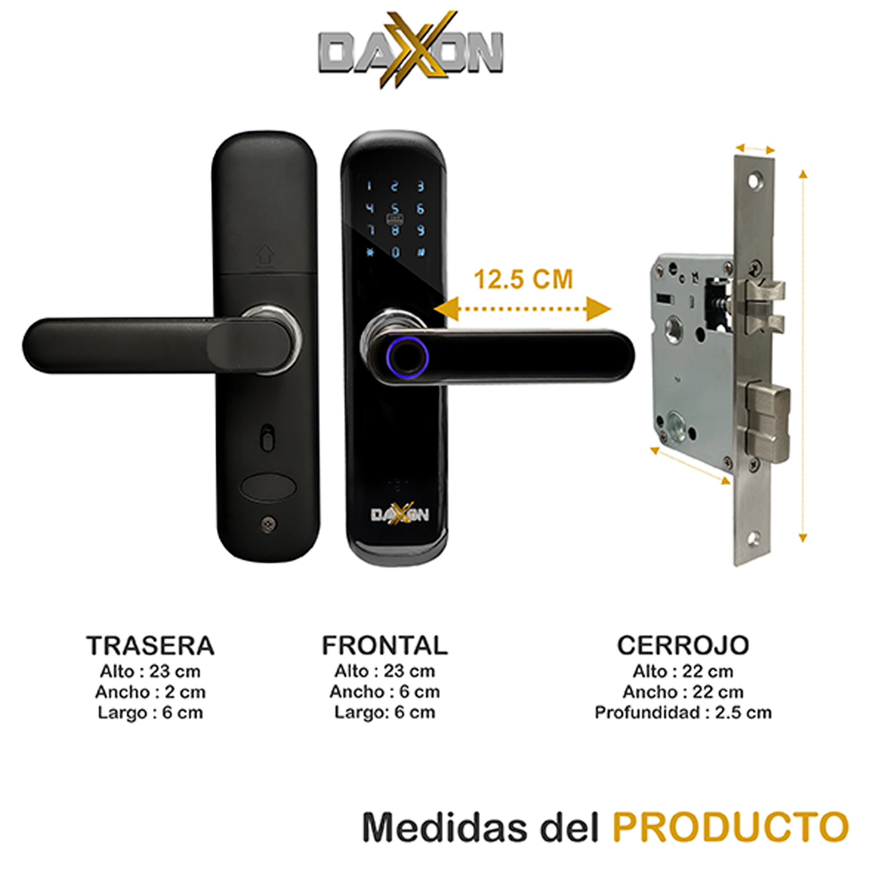 Foto 4 pulgar | Cerradura Electrónica  Inteligente Daxxon B110 color Negro
