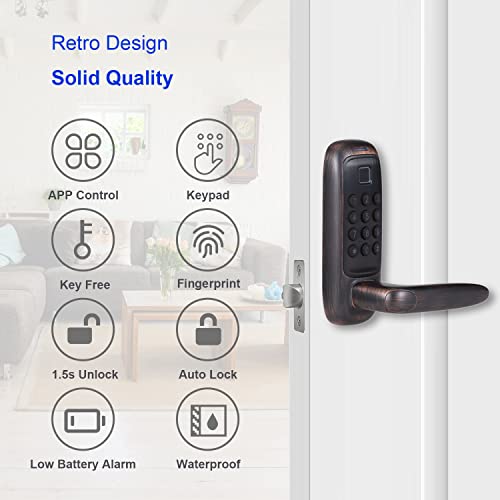 Venta Internacional- Cerradura Inteligente Puerta con Huella Digital