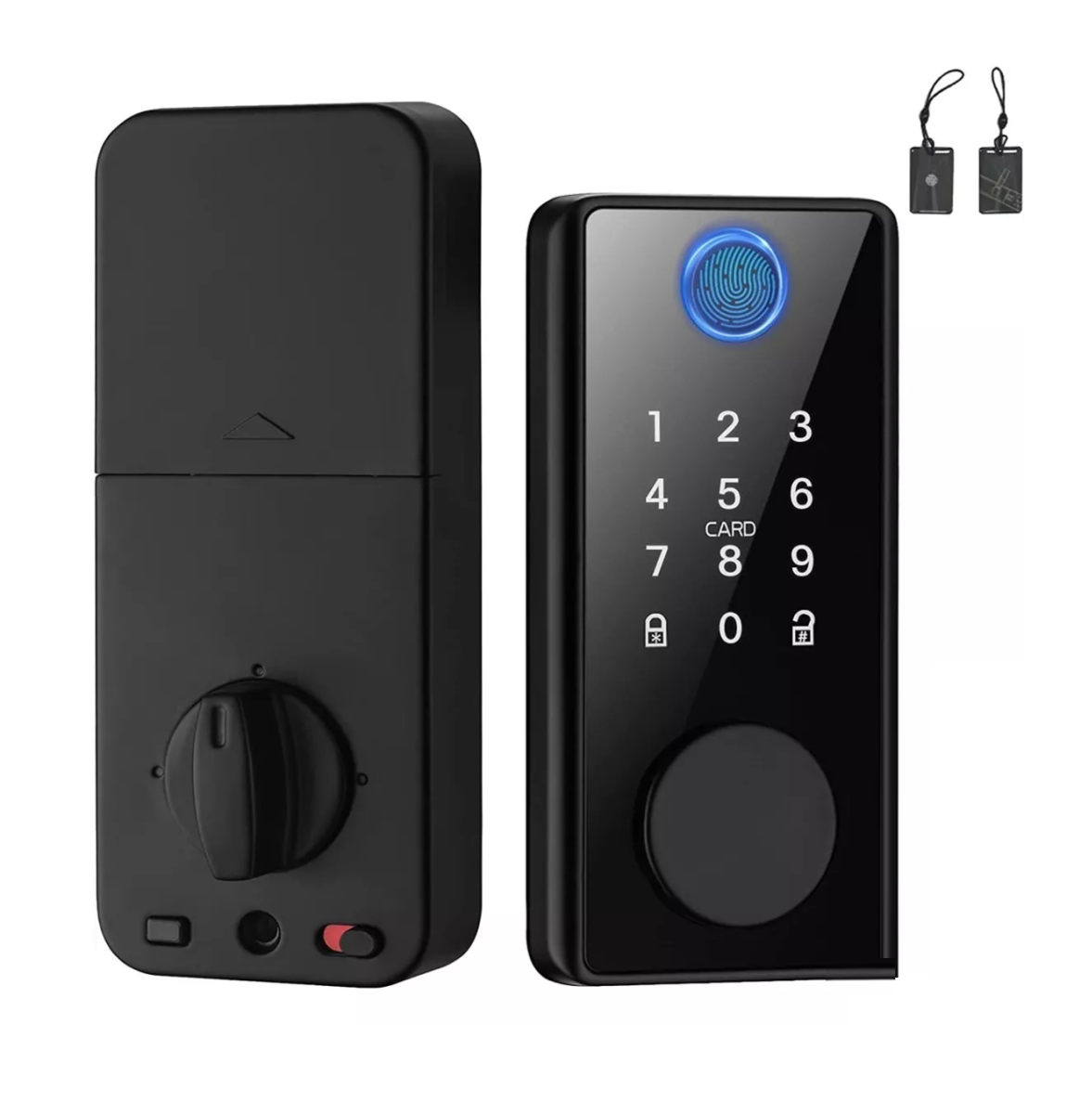 Digital Cerradura Electrónica Inteligente Seguridad Huella Negro