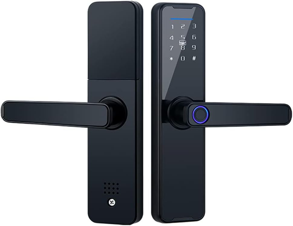 Sistema 5 En 1 De Cerradura Smart Lock Tuya Con Teclado De Huellas Dactilares $1,499