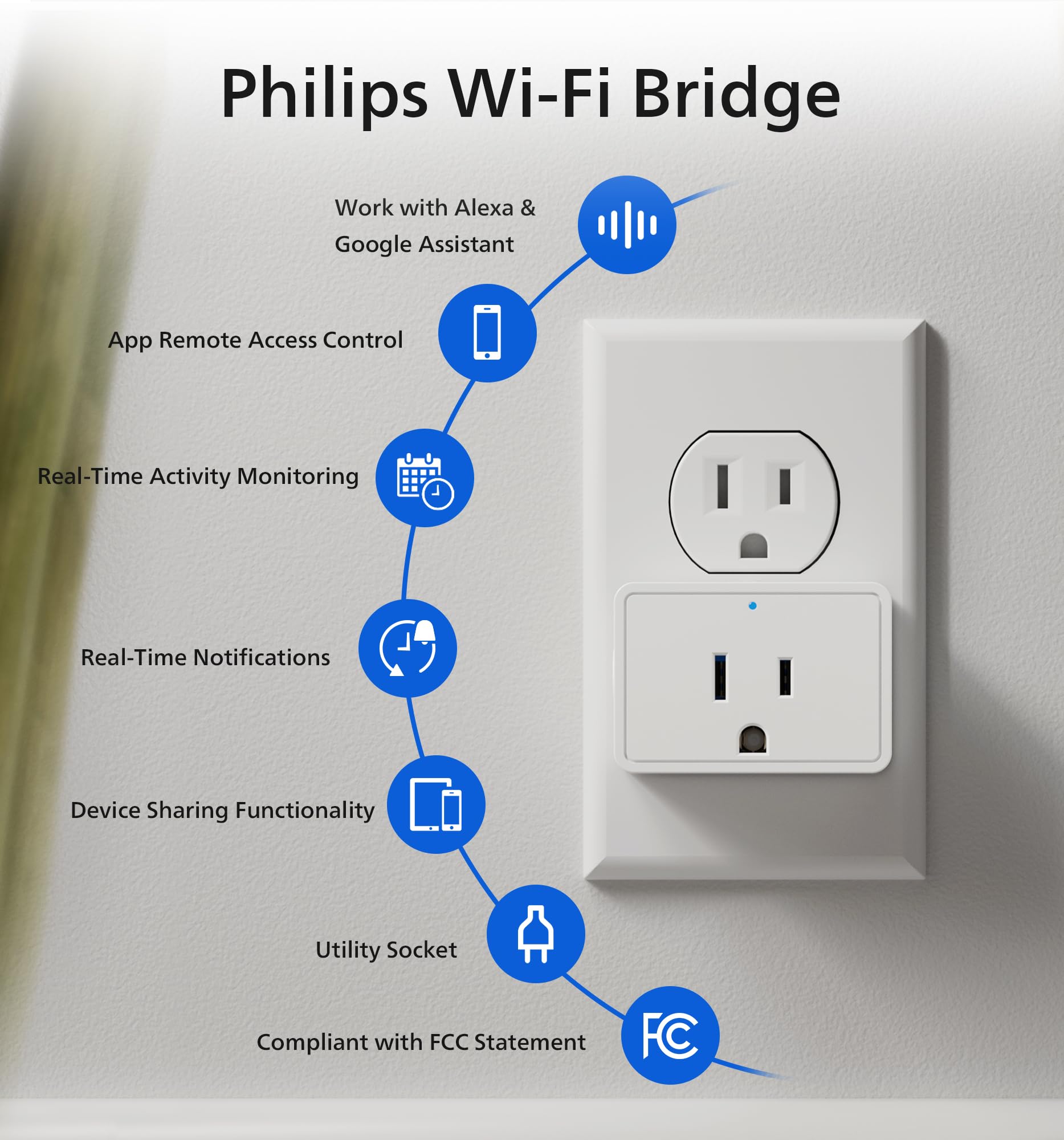 Foto 4 pulgar | Puerta De Enlace Wi-fi Philips Deadbolt Con Control Remoto De Entrada Sin Llave - Venta Internacional.