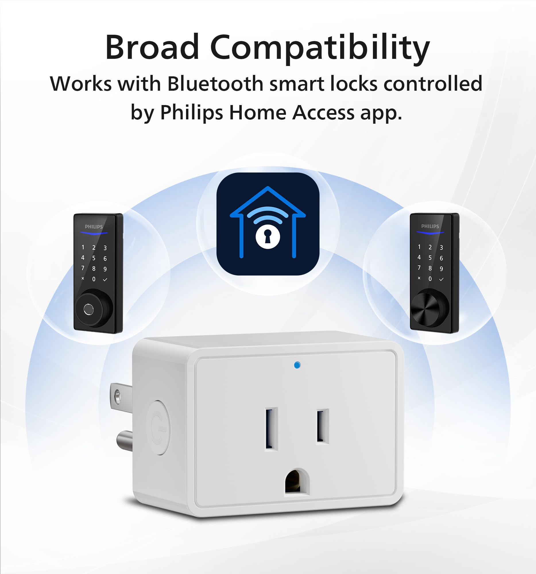 Foto 7 pulgar | Puerta De Enlace Wi-fi Philips Deadbolt Con Control Remoto De Entrada Sin Llave - Venta Internacional.
