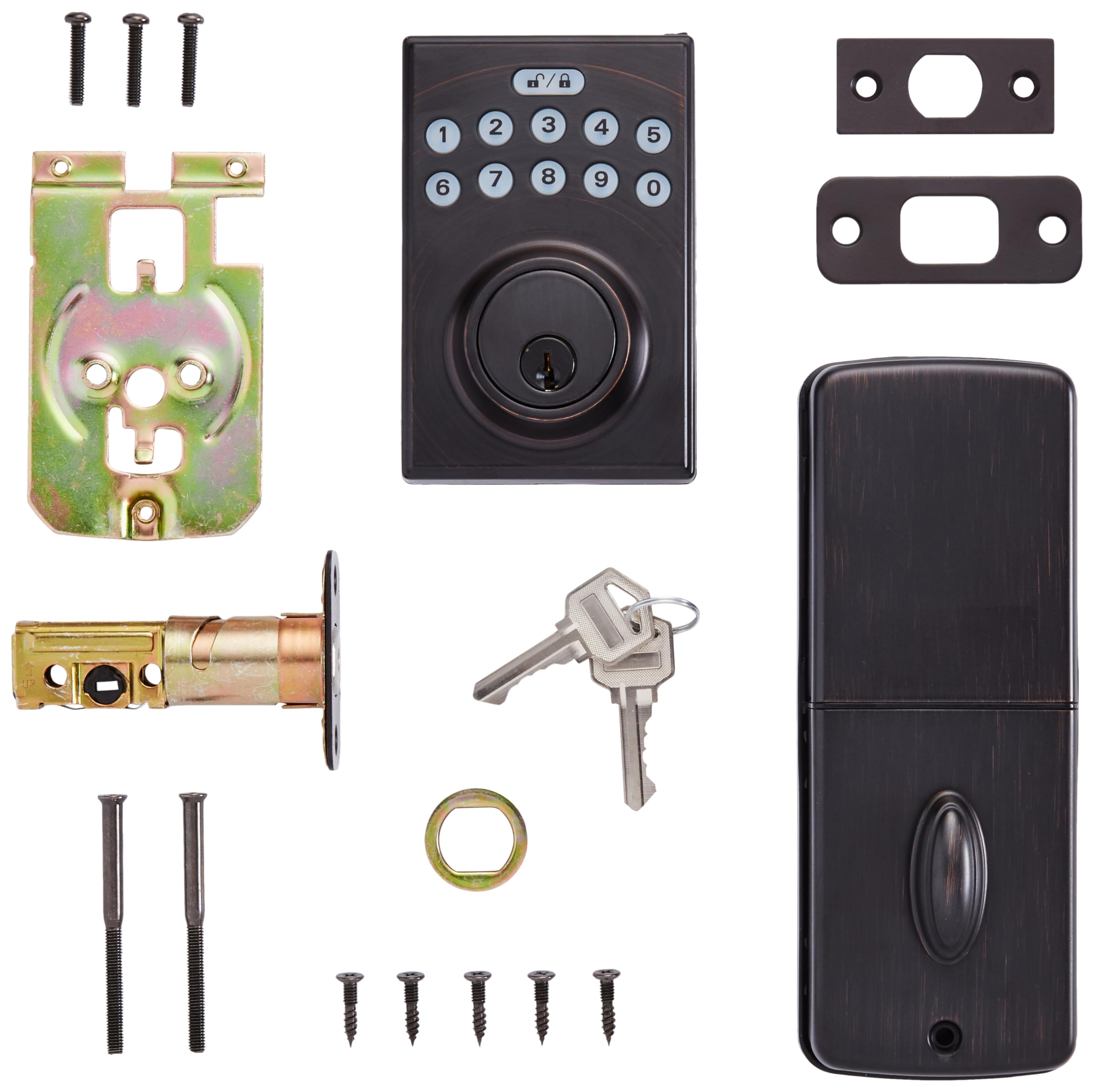 Foto 4 pulgar | Cerradura con Botones Amazon Basics para Puerta-Venta Internacional