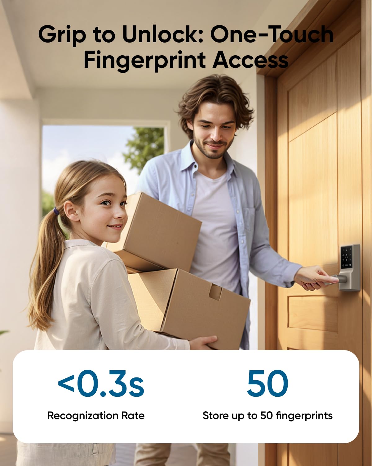 Foto 2 | Huella Digital Sin Llave Smart Lever Lock Eufy C33 Con Wi-fi - Venta Internacional.
