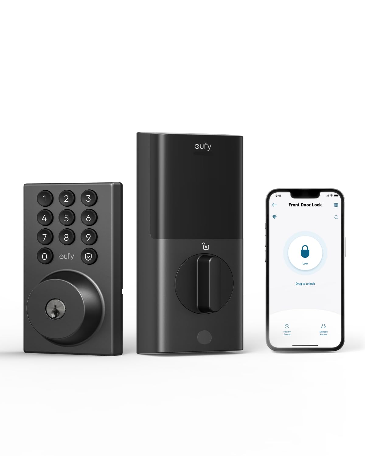 Foto 1 | Cerrojo Wifi Smart Lock Eufy Security C30 Con Entrada Sin Llave - Venta Internacional.