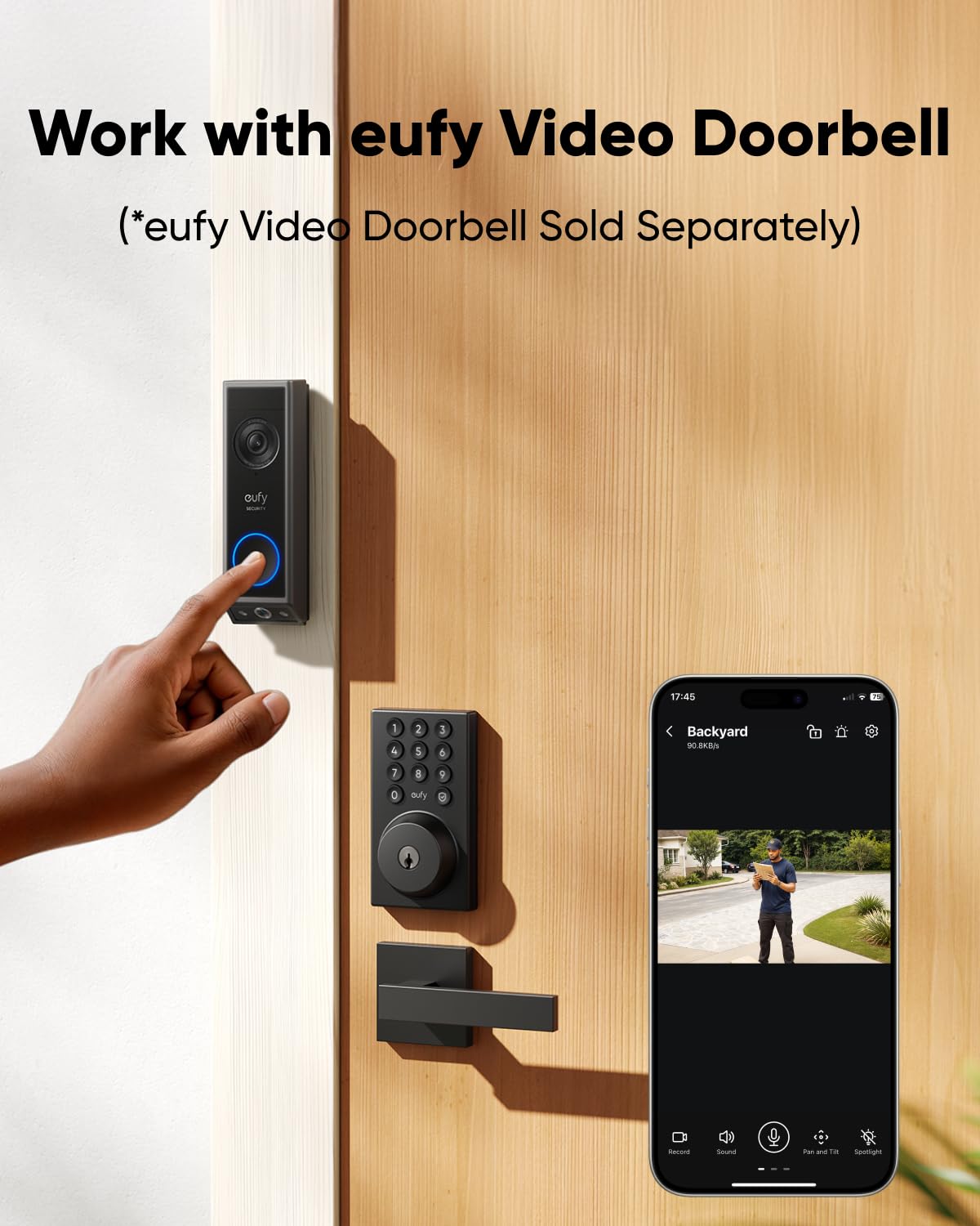 Foto 4 | Cerrojo Wifi Smart Lock Eufy Security C30 Con Entrada Sin Llave - Venta Internacional.