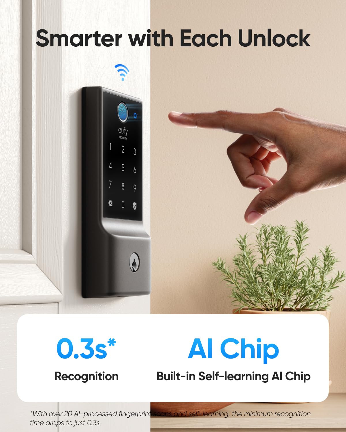 Foto 3 pulgar | Entrada Sin Llave Con Huella Digital Smart Lock Eufy Security C220 - Venta Internacional.