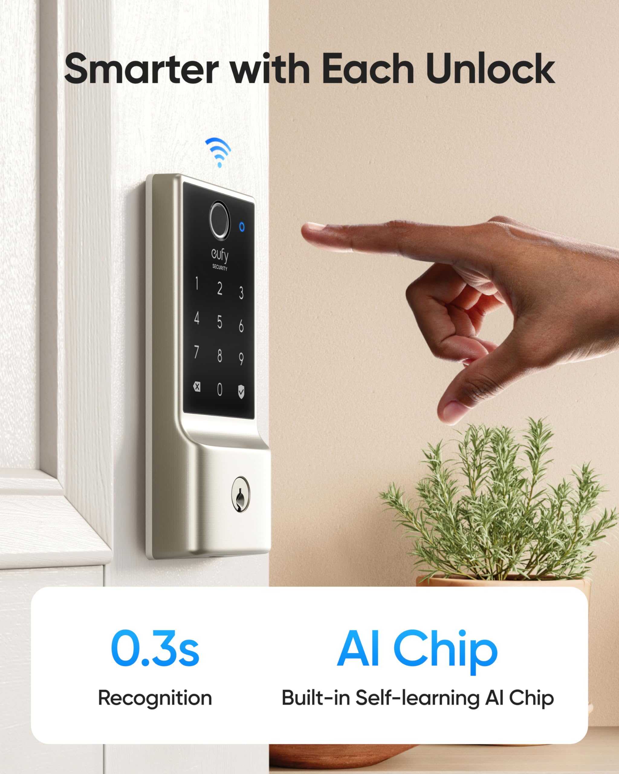 Foto 3 pulgar | Entrada Sin Llave Con Huella Digital Smart Lock Eufy Security C220 - Venta Internacional.