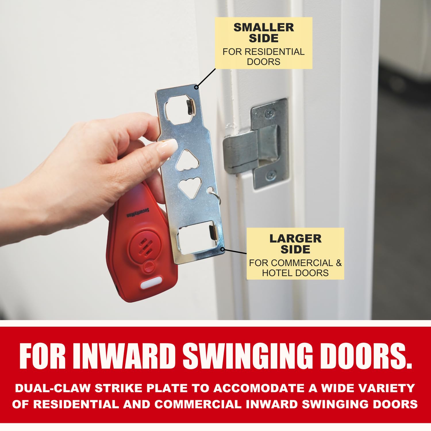 Foto 4 | Cerradura De Puerta Portátil Securityman Smpalmlockr Con Alarma 130db - Venta Internacional.