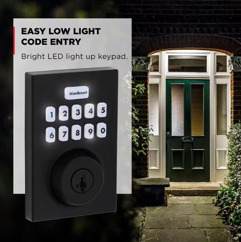 Foto 7 | Cerradura Electrónica Kwikset Powerbolt 250 Negra - Venta Internacional.