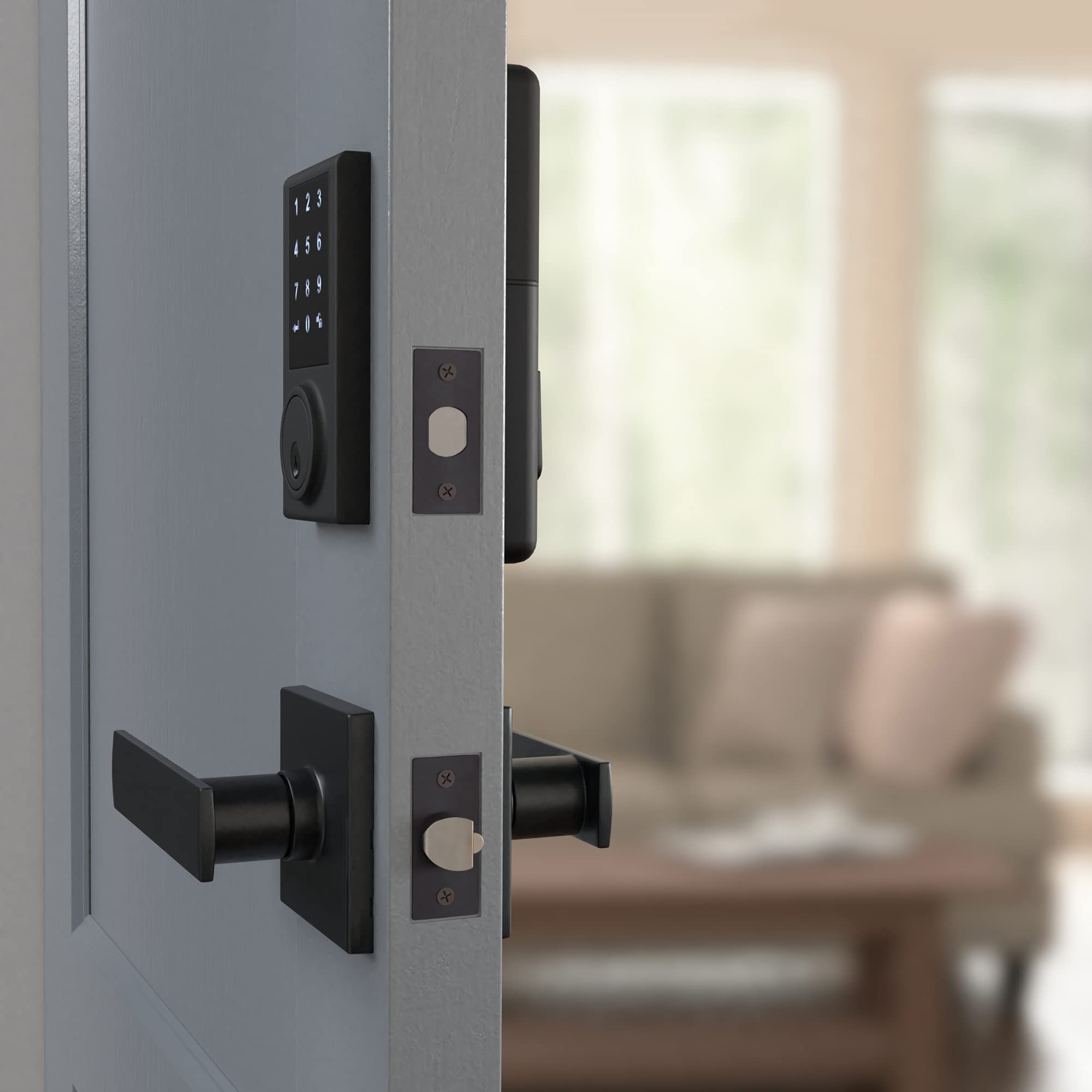 Foto 6 | Cerradura De Puerta Amazon Basics Con Pantalla Táctil Electrónica - Venta Internacional.