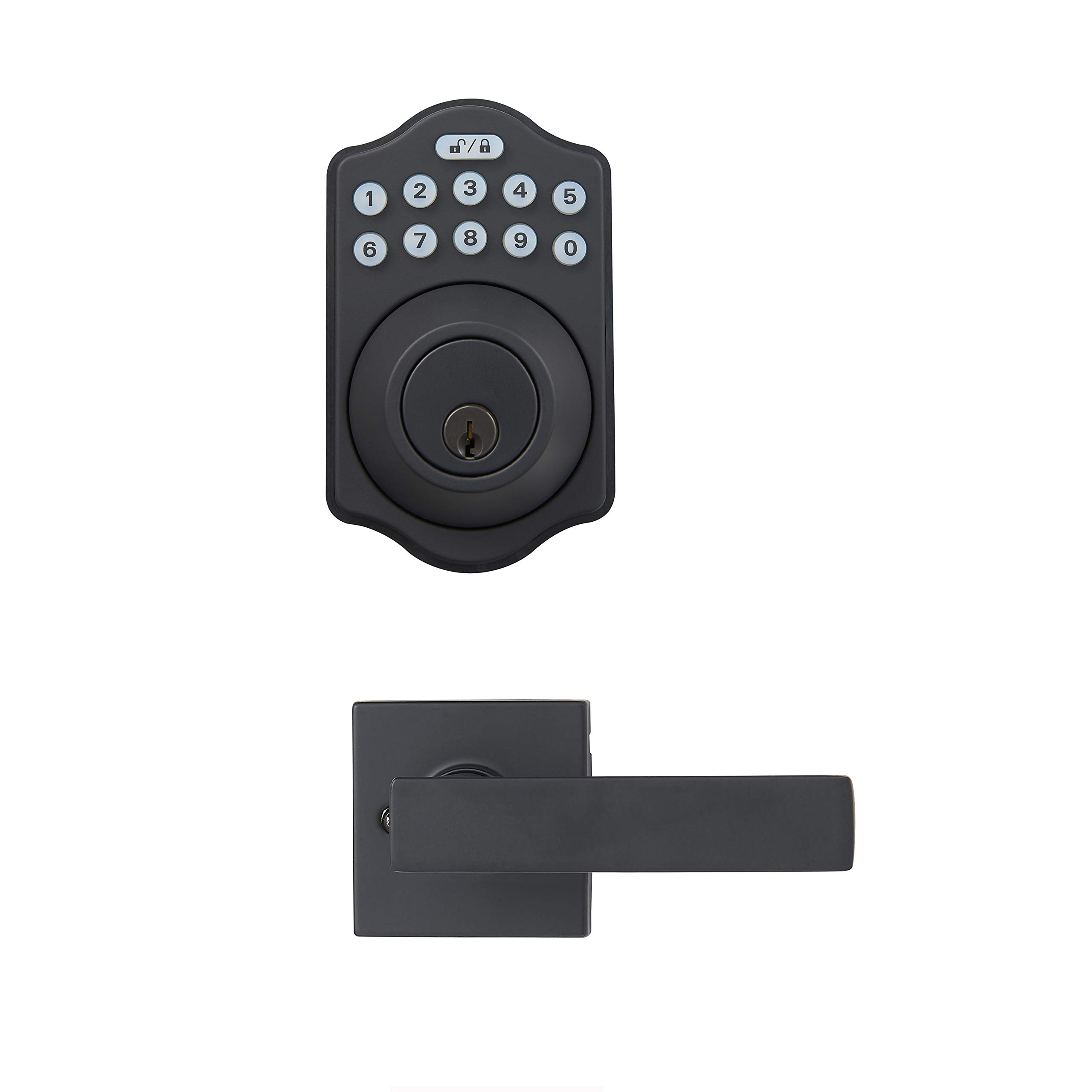 Foto 2 pulgar | Cerradura De Puerta Amazon Basics Con Teclado Electrónico Tradicional Deadbolt - Venta Internacional.