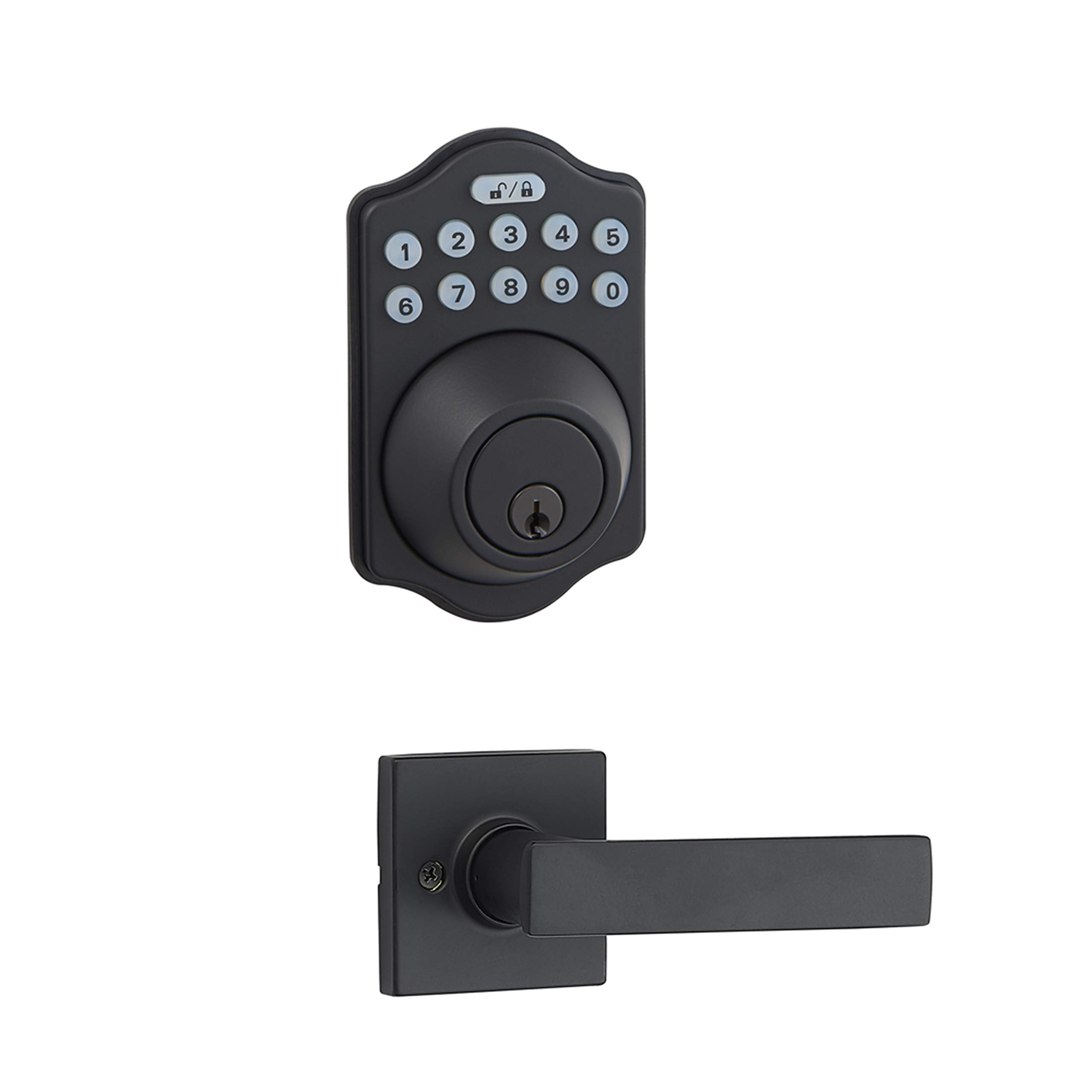 Foto 3 pulgar | Cerradura De Puerta Amazon Basics Con Teclado Electrónico Tradicional Deadbolt - Venta Internacional.