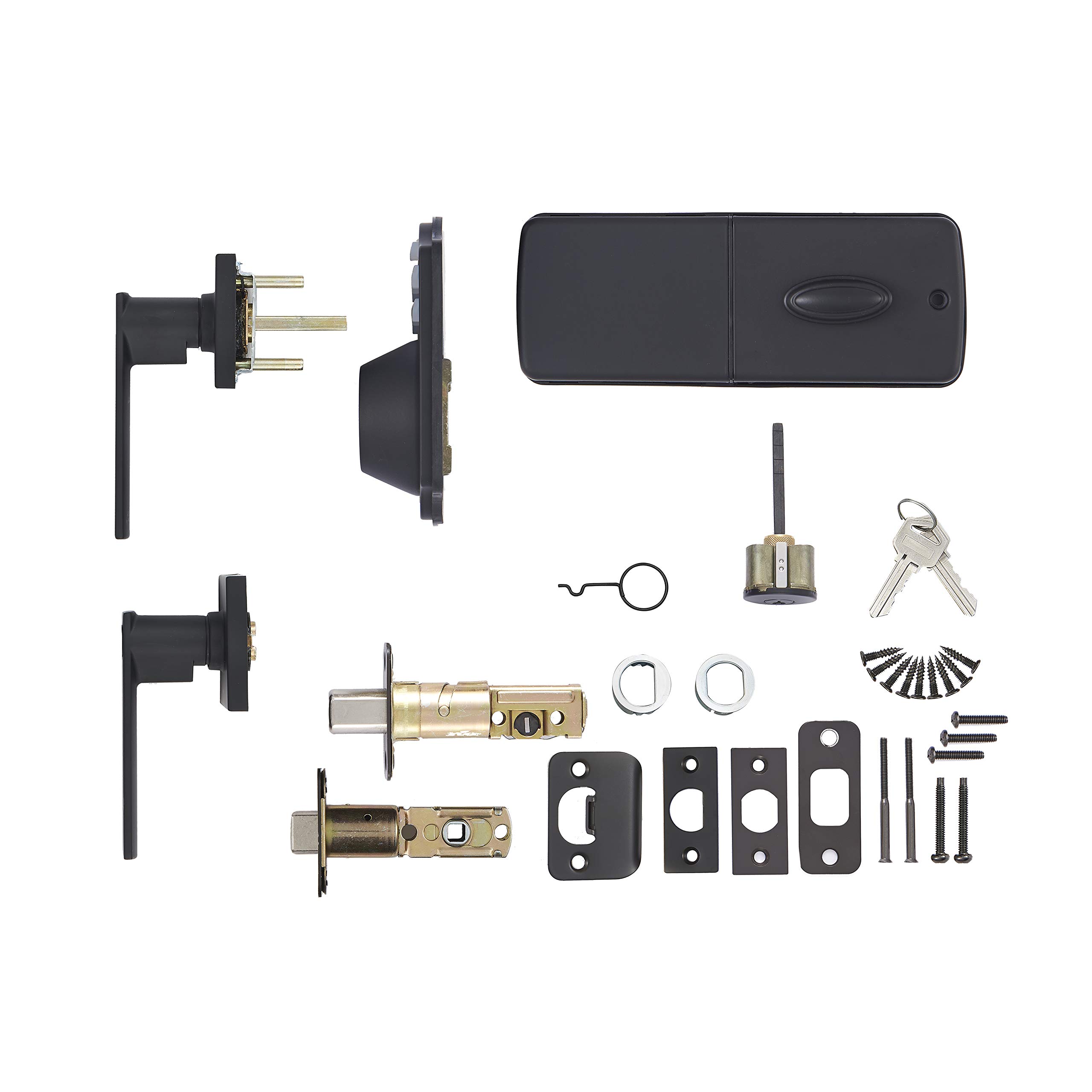 Foto 4 pulgar | Cerradura De Puerta Amazon Basics Con Teclado Electrónico Tradicional Deadbolt - Venta Internacional.