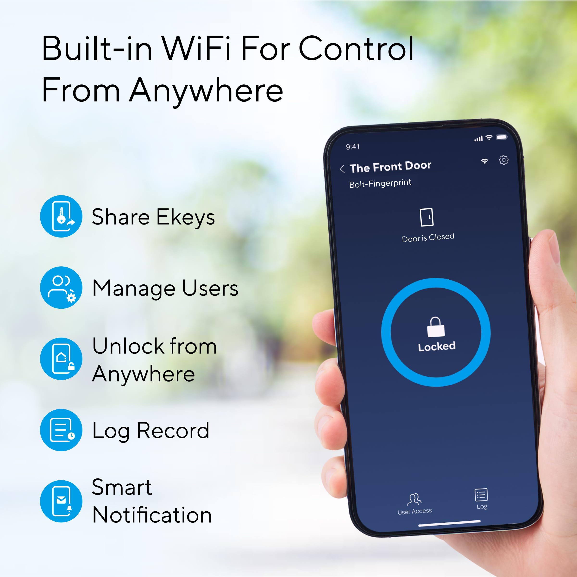 Foto 4 pulgar | Perno De Actualización Smart Lock Ultraloq 2025 Con Huella Digital Wifi Ip65 - Venta Internacional.