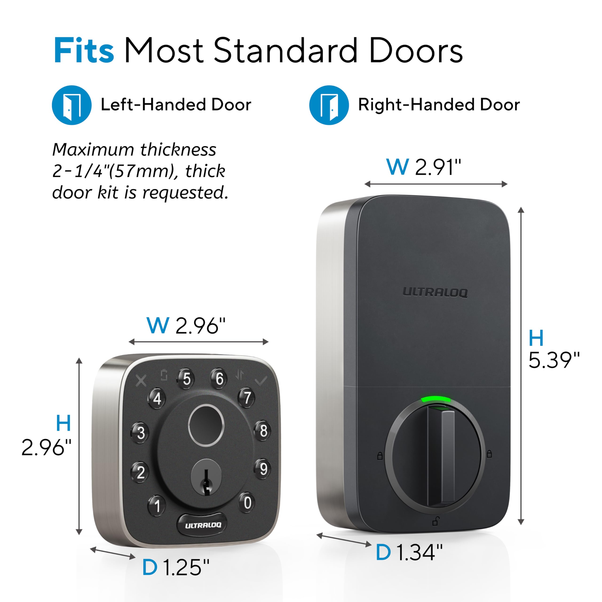 Foto 5 pulgar | Perno De Actualización Smart Lock Ultraloq 2025 Con Huella Digital Wifi Ip65 - Venta Internacional.