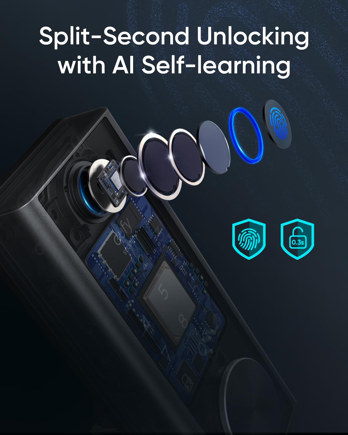Foto 4 pulgar | Huella Digital Sin Llave Smart Lock Eufy Security S230 Con Wi-fi - Venta Internacional.