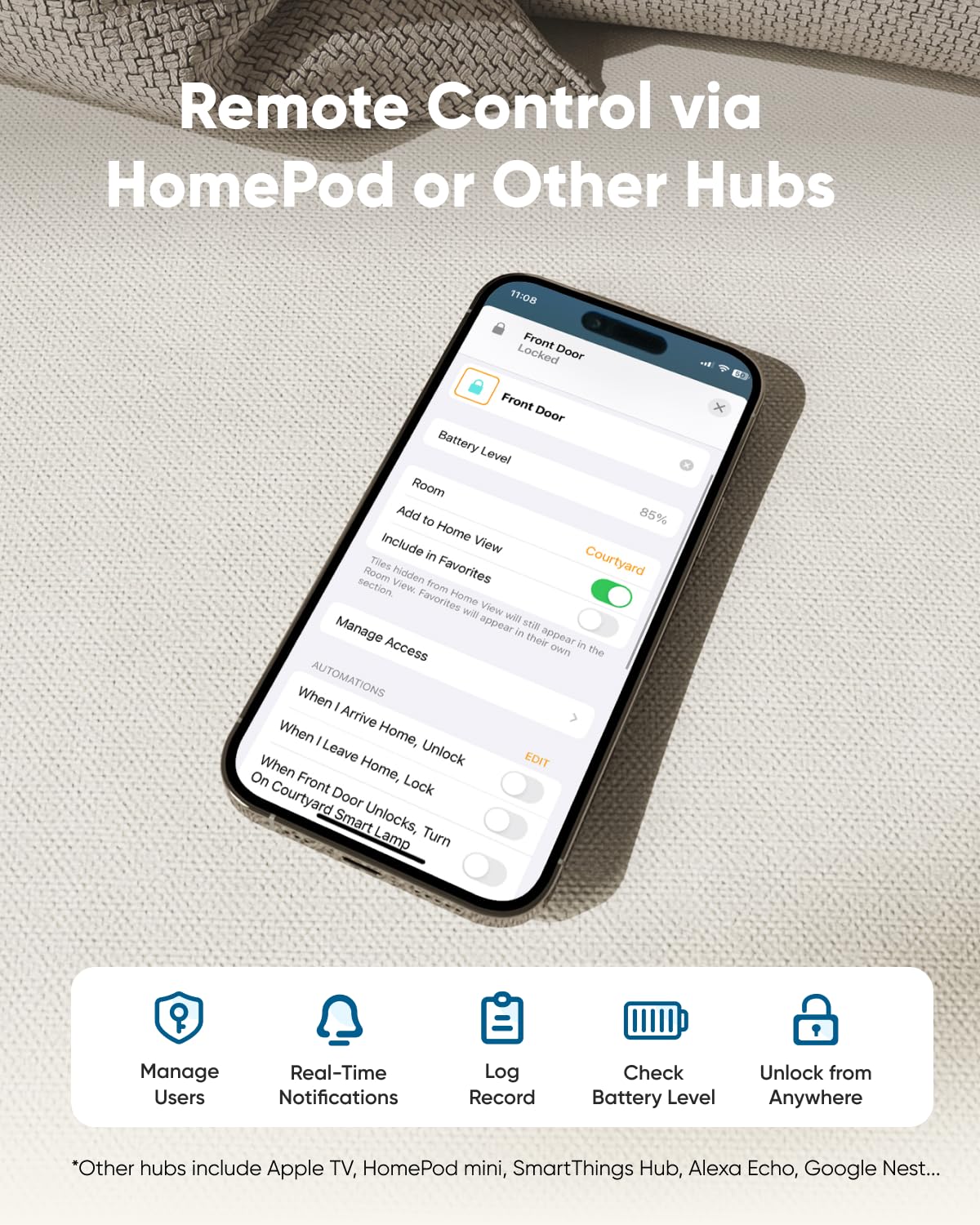Foto 6 pulgar | Entrada Sin Llave Con Huella Digital Smart Lock Eufy Security E30 - Venta Internacional.