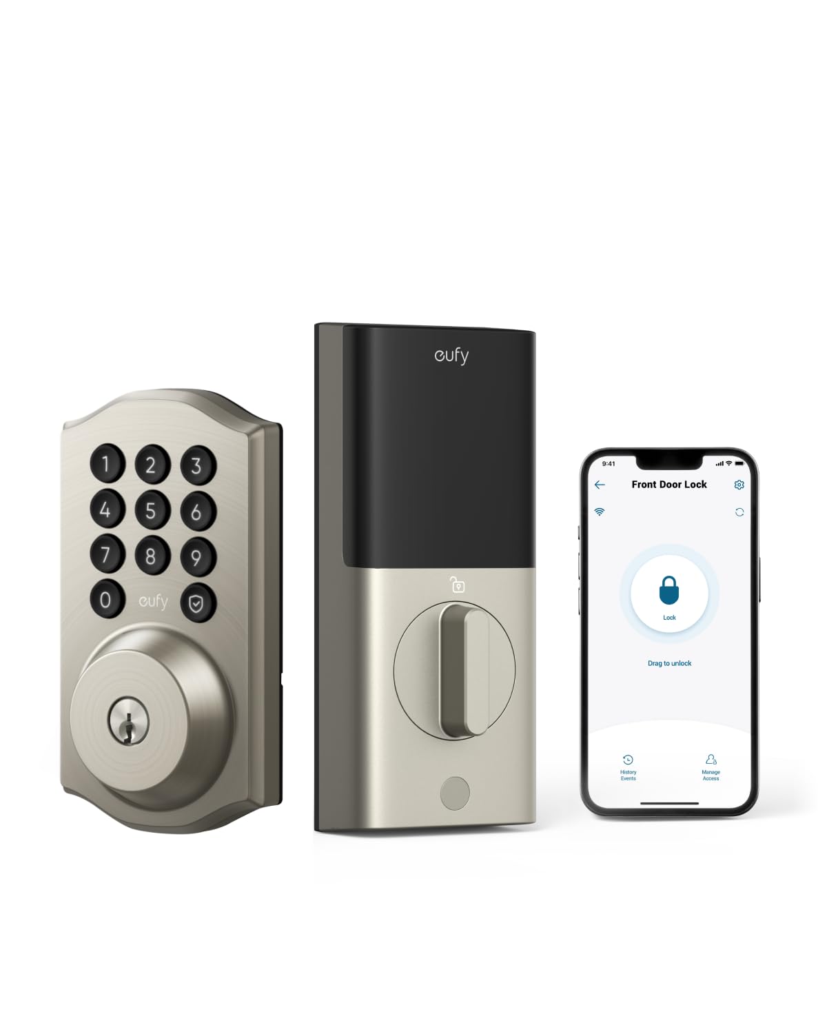 Cerrojo Wifi Smart Lock Eufy Security C30 Con Entrada Sin Llave - Venta Internacional.
