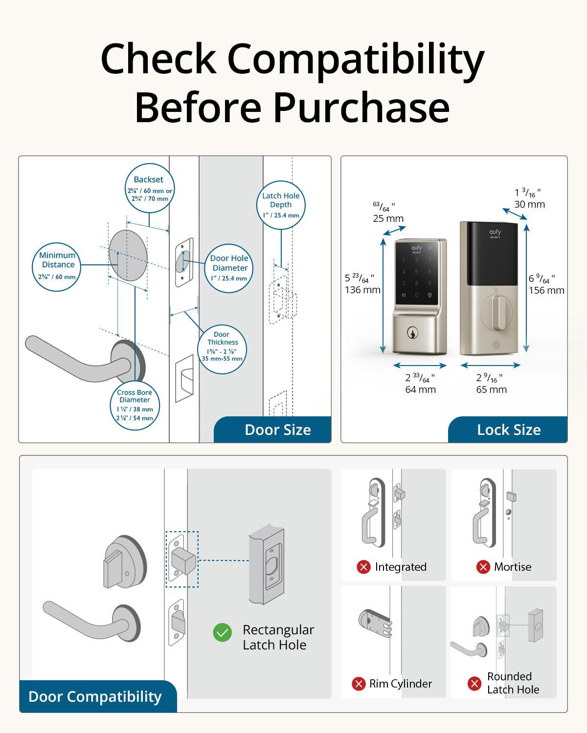 Foto 6 pulgar | Smart Lock Eufy Security C210, Cerradura De Puerta De Entrada Sin Llave - Venta Internacional.