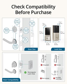 Foto 5 | Smart Lock Eufy Security C210, Cerradura De Puerta De Entrada Sin Llave - Venta Internacional.