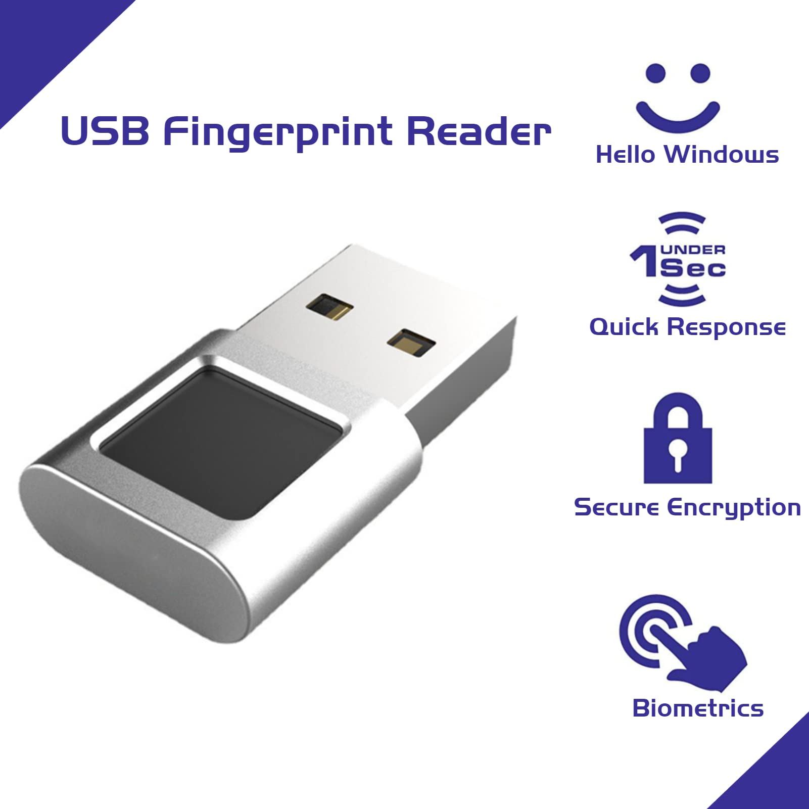 Foto 3 pulgar | Lector De Huellas Dactilares Usb Mini Escáner De Huellas Dactilares Yoidesu - Venta Internacional.