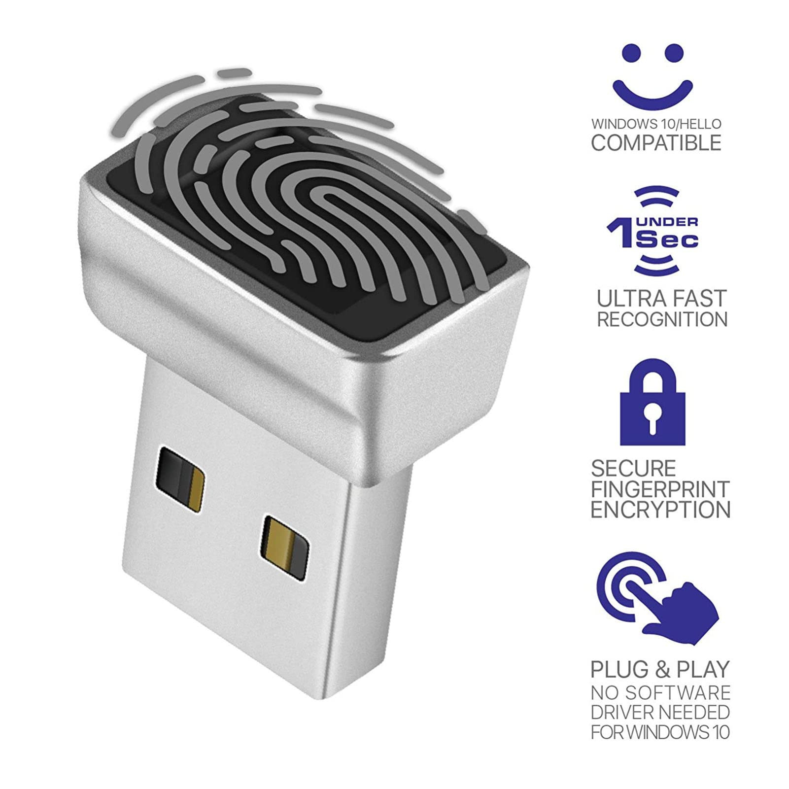 Foto 2 | Lector De Huellas Dactilares Usb Yoidesu U7 Para Pc Con Windows 7/8/10 - Venta Internacional.