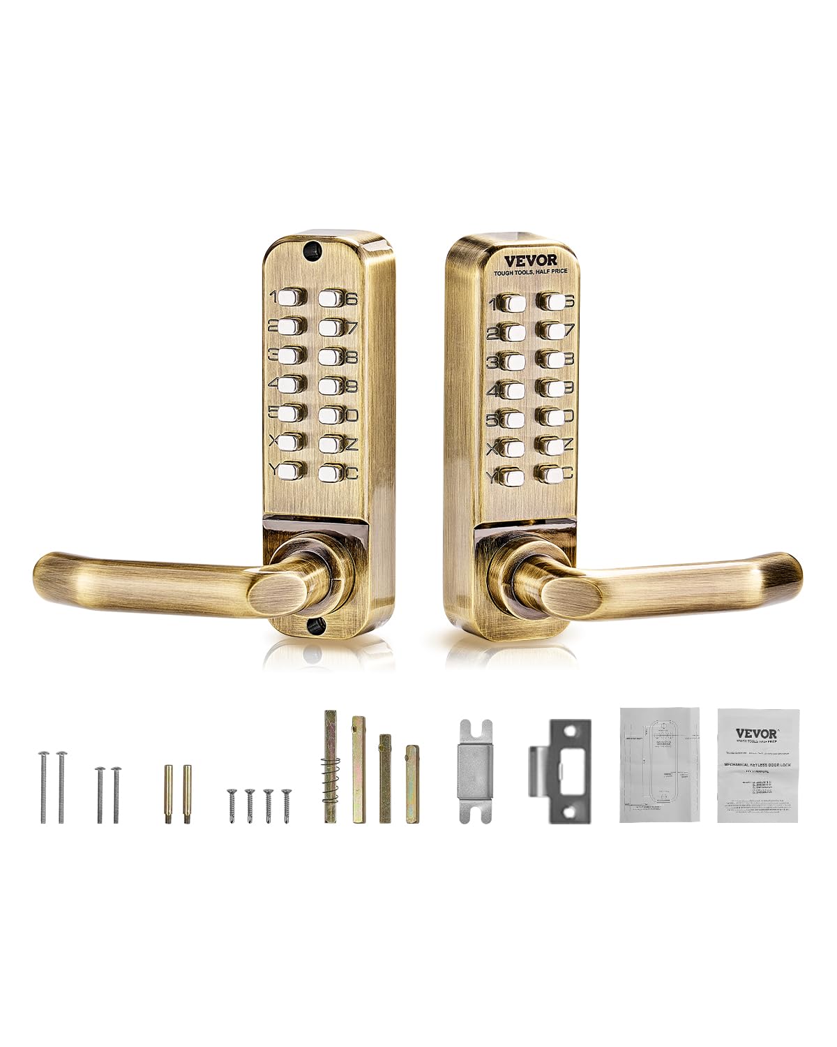 Foto 2 pulgar | Cerradura Mecánica Para Puerta De Entrada Sin Llave Vevor, 14 Llaves, Impermeable - Venta Internacional.