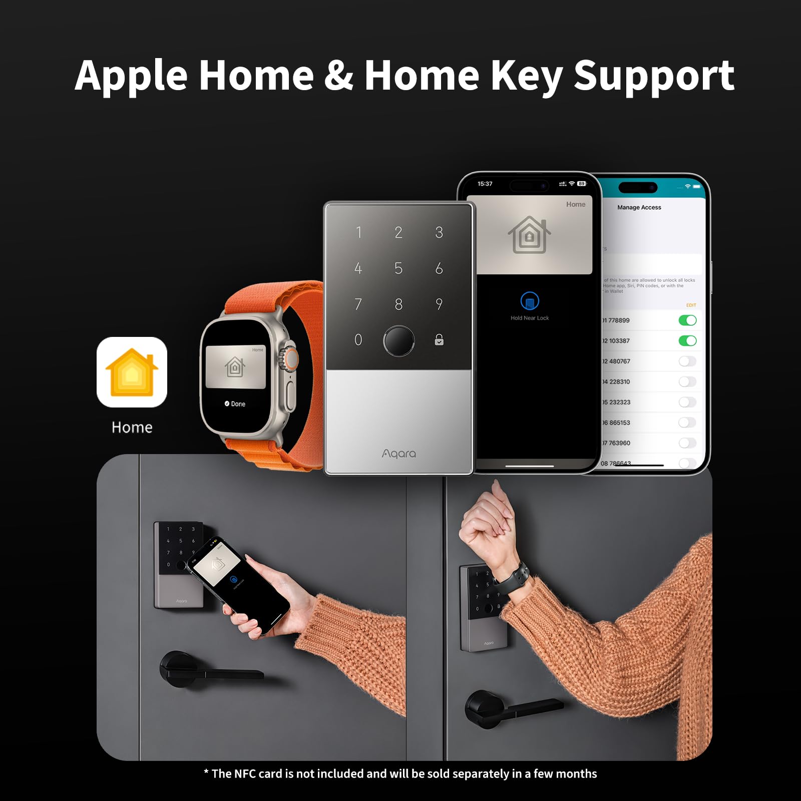 Foto 3 | Smart Lock Aqara U100 Con Huella Digital Y Entrada Sin Llave, Color Plateado - Venta Internacional.