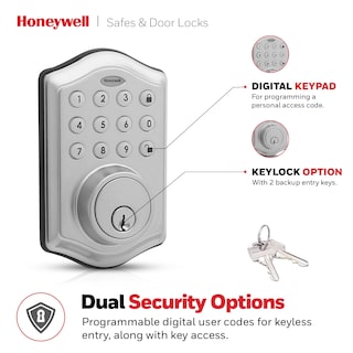 Foto 4 | Cerradura De Puerta Honeywell, Entrada Sin Llave, Cerrojo Electrónico Inteligente - Venta Internacional.