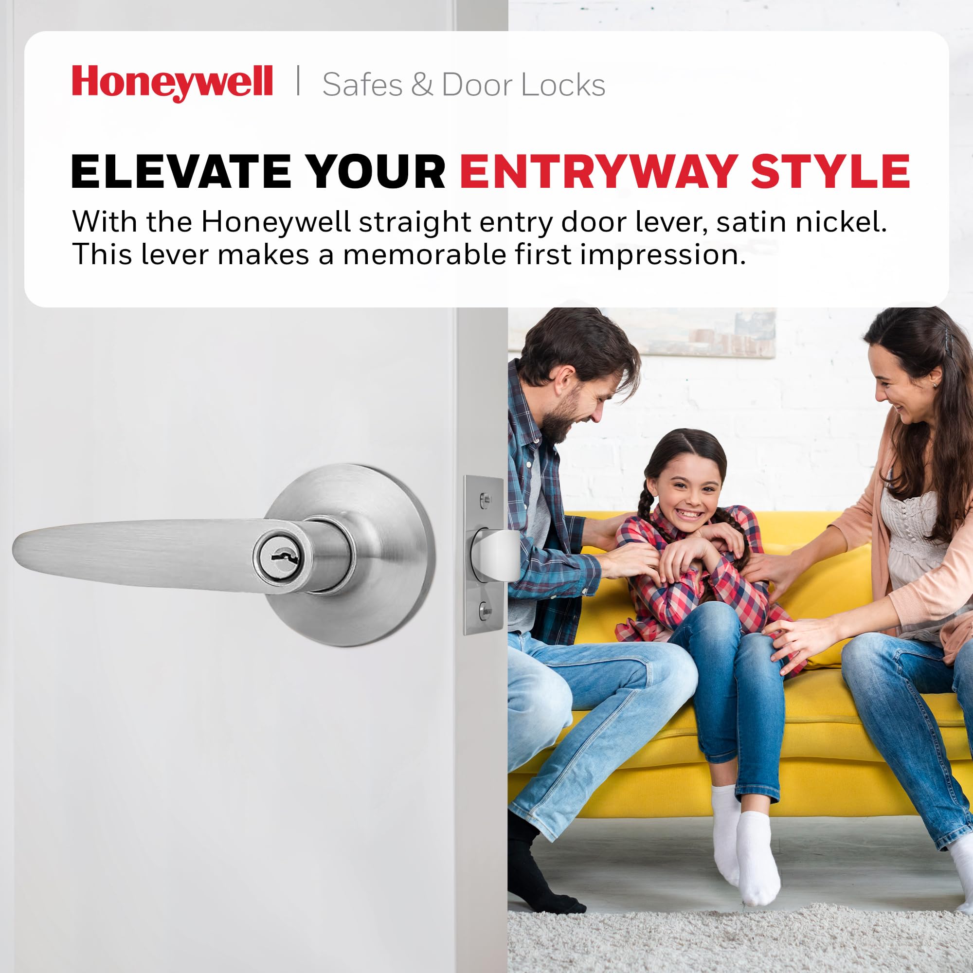 Foto 4 pulgar | Manilla De Puerta Honeywell, Cajas Fuertes Y Cerraduras De Puerta, Palanca Recta - Venta Internacional.