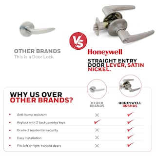 Foto 7 | Manilla De Puerta Honeywell, Cajas Fuertes Y Cerraduras De Puerta, Palanca Recta - Venta Internacional.