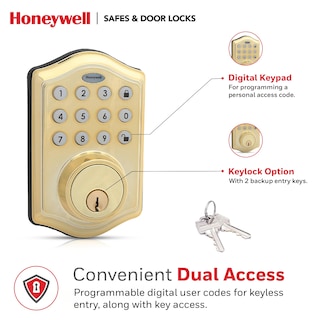 Foto 5 | Cerradura Electrónica Inteligente Honeywell Para Puerta De Entrada Sin Llave - Venta Internacional.