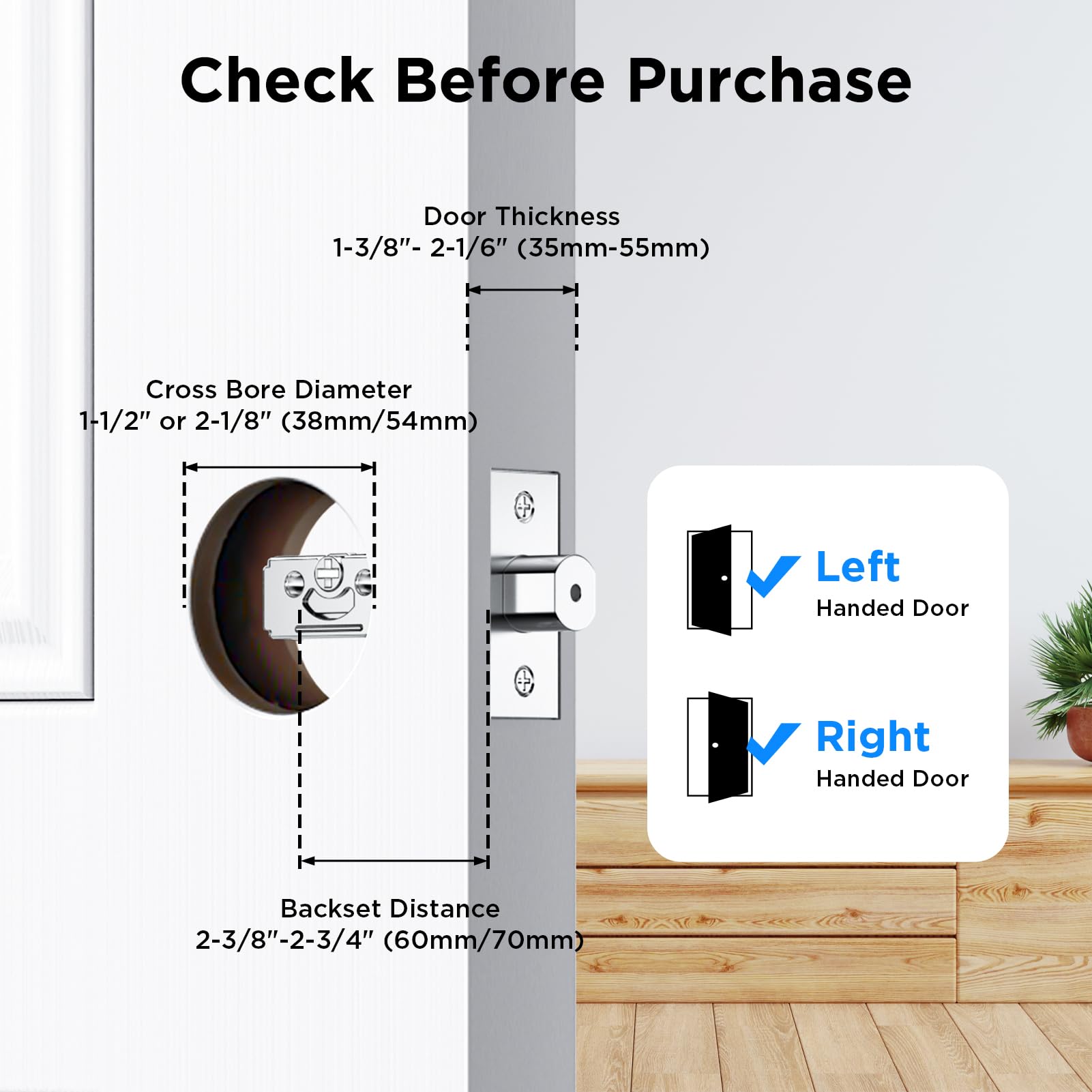 Foto 7 | Cerradura Smart Lock Tcl D1 Pro Palm Vein Para Puerta De Entrada Sin Llave - Venta Internacional.