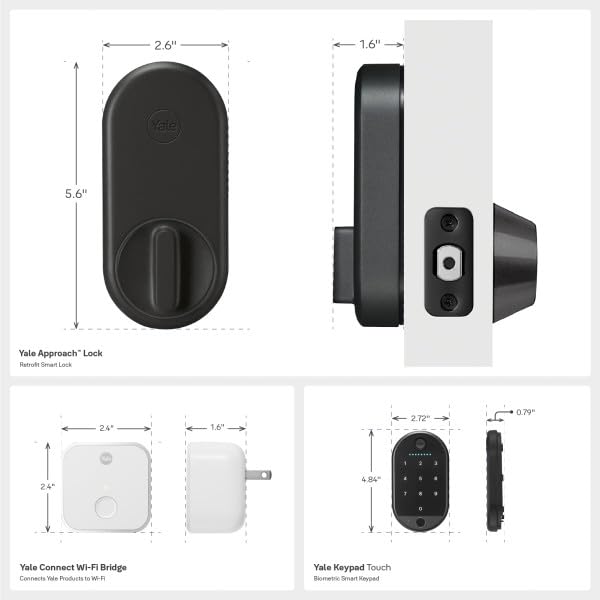 Foto 6 | Cerradura Smart Lock Yale Approach™ Con Wi-fi + Teclado Táctil - Venta Internacional.